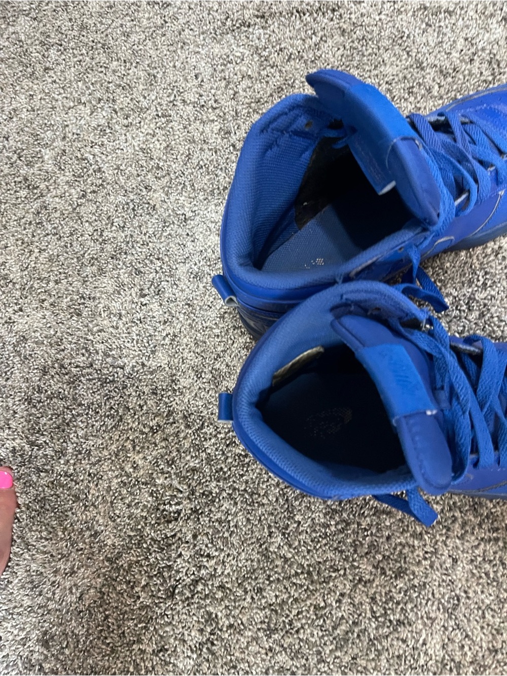 Nike Men's High-Top Sneakers in Blue - Picture 5 of 5
